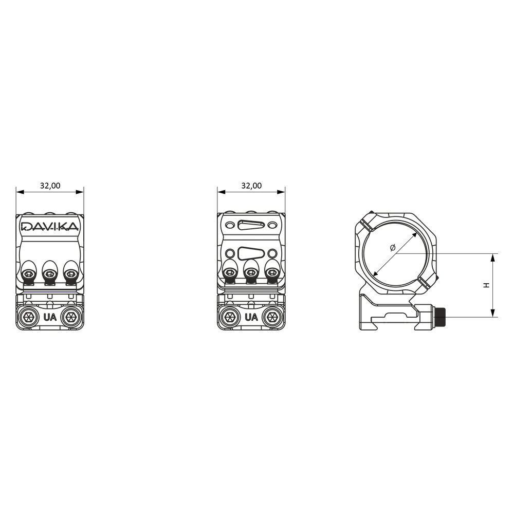30mm anneaux de lunette | Base Picatinny