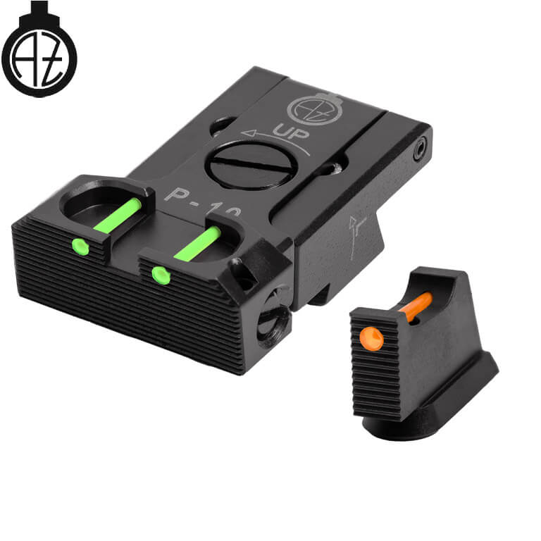 CZ P-10 organes de visée réglables avec fibre optique | type B