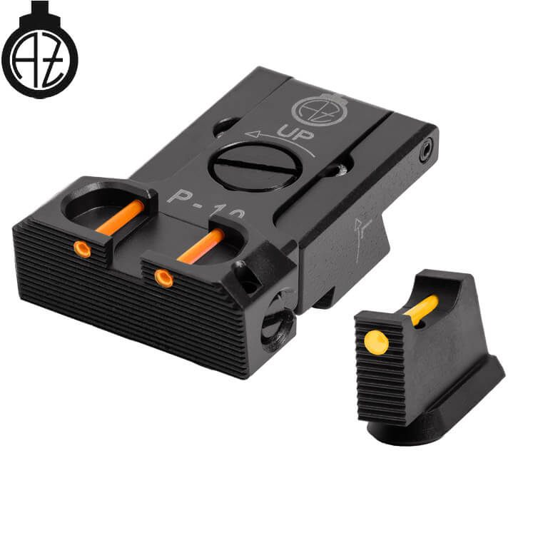 CZ P-10 organes de visée réglables avec fibre optique | type B