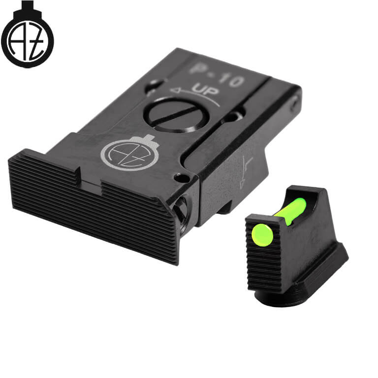CZ P-10 organes de visée réglables avec fibre optique | type A