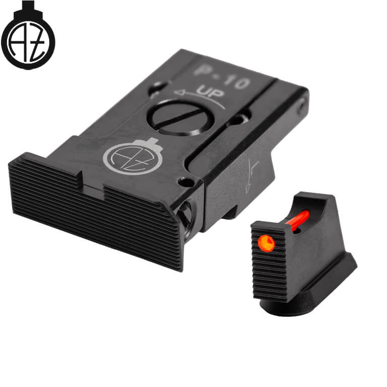CZ P-10 organes de visée réglables avec fibre optique | type A