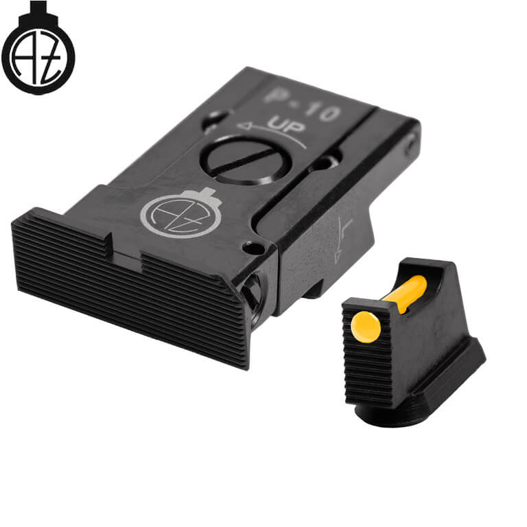 CZ P-10 organes de visée réglables avec fibre optique | type A
