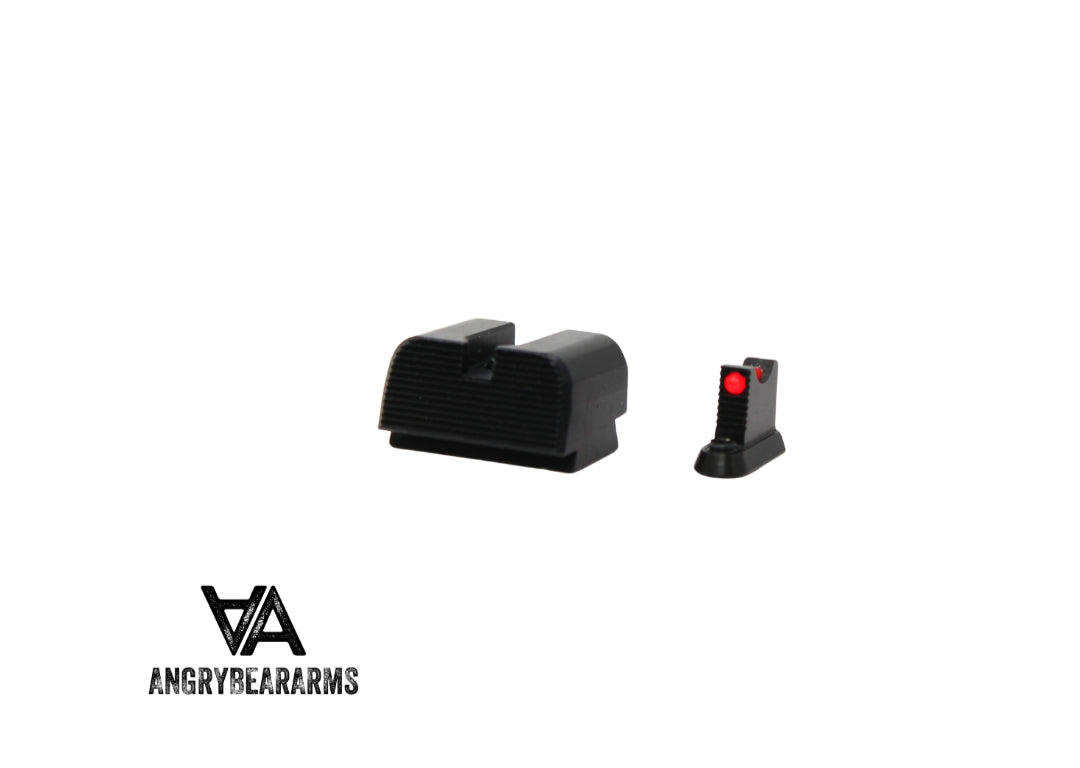 CZ P-10 Optics Ready tall sport sights with fiber optics