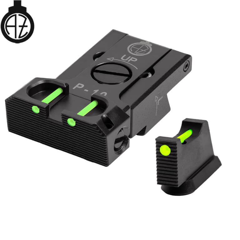 CZ P-10 organes de visée réglables avec fibres optiques | type B