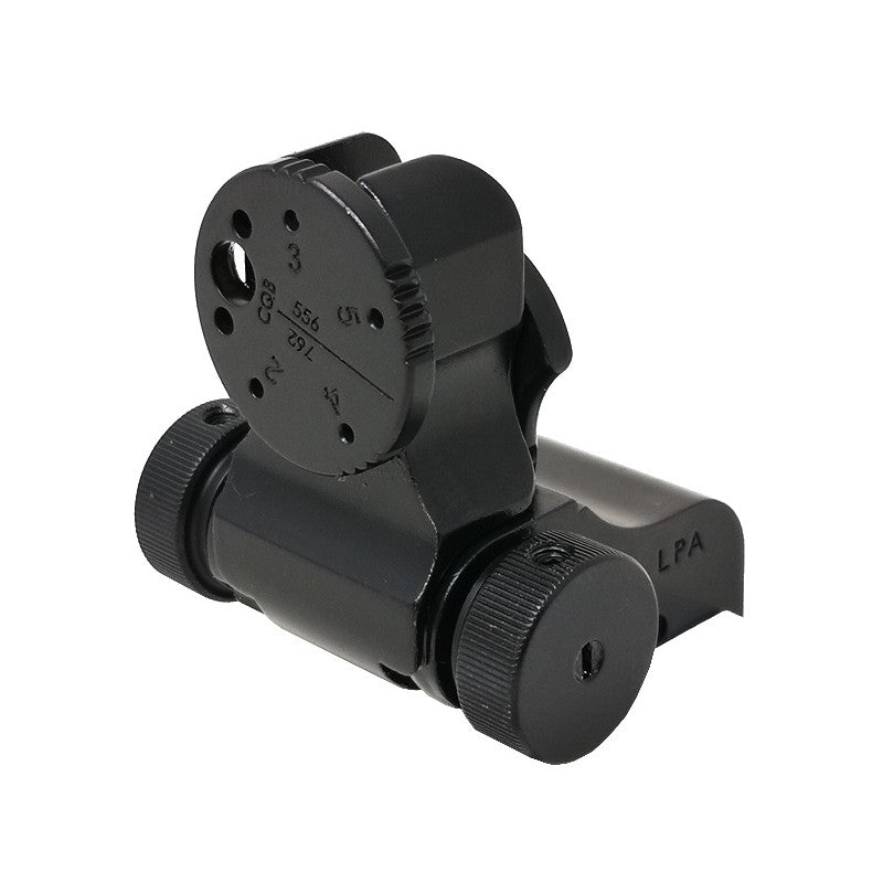 Folding adjustable sights for Picatinny base | with fiber optics