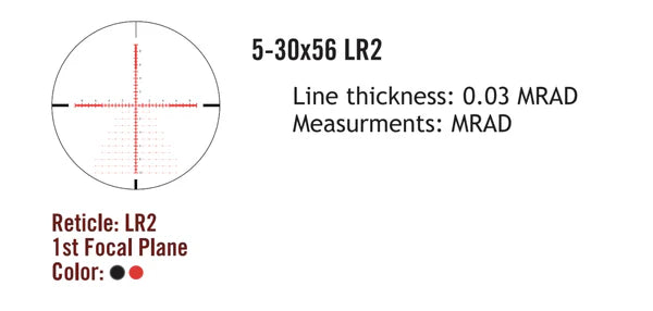 Sightmark Presidio 5-30x56 LR2 FFP lunette de visée