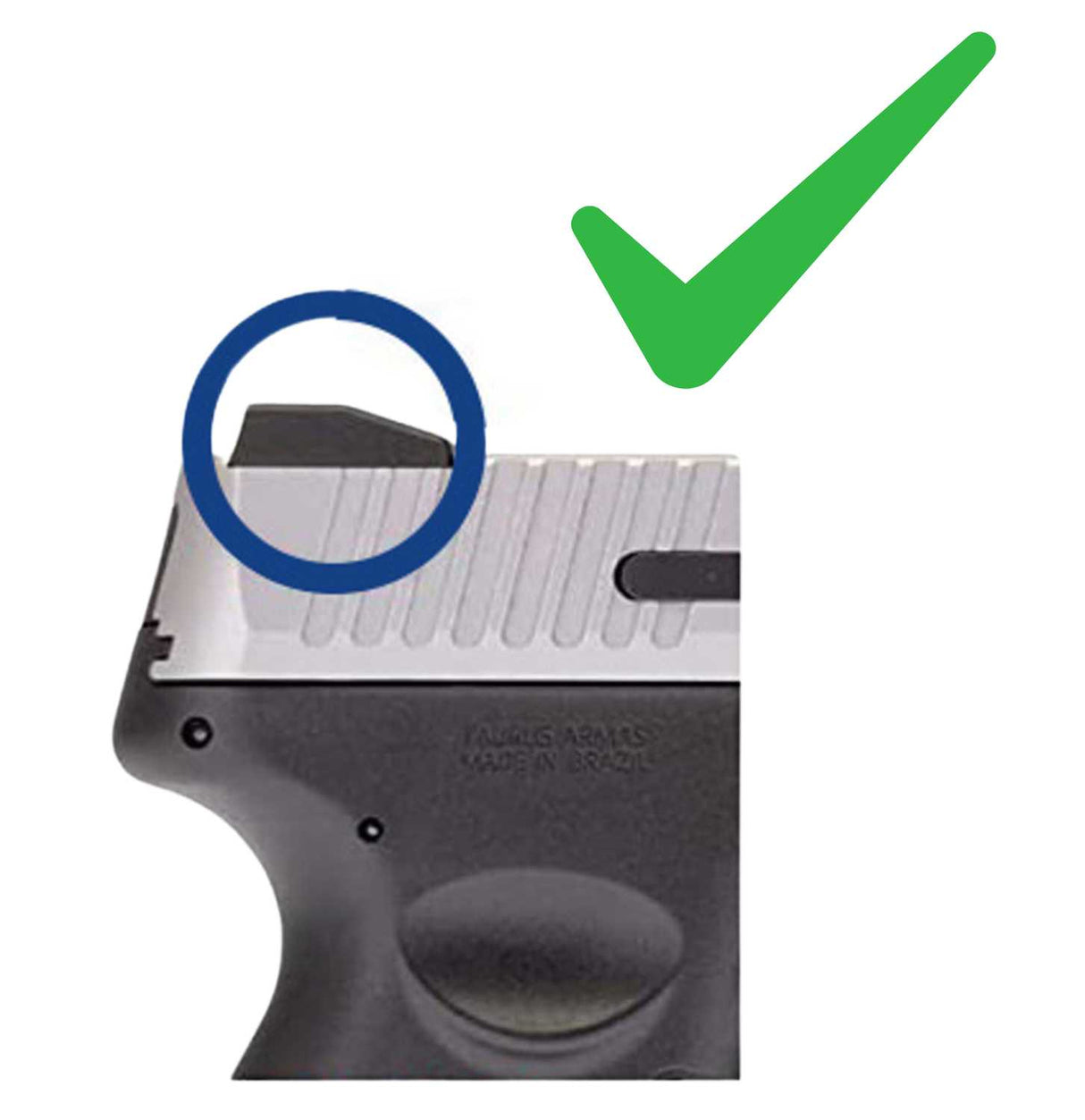 Taurus G3, G2S, G2C, TX22 montage pour point rouge | Empreinte Trijicon RMR