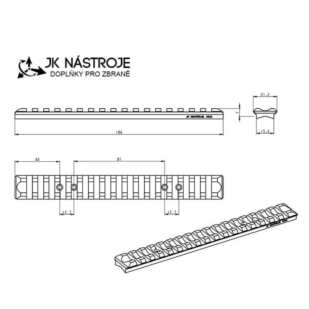Browning Bar picatinny rail JK-N