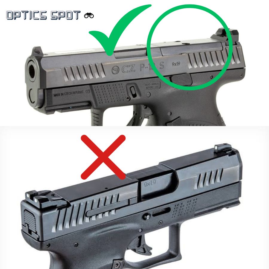 CZ P-10 Optics Ready plate | Holosun K-series footprint