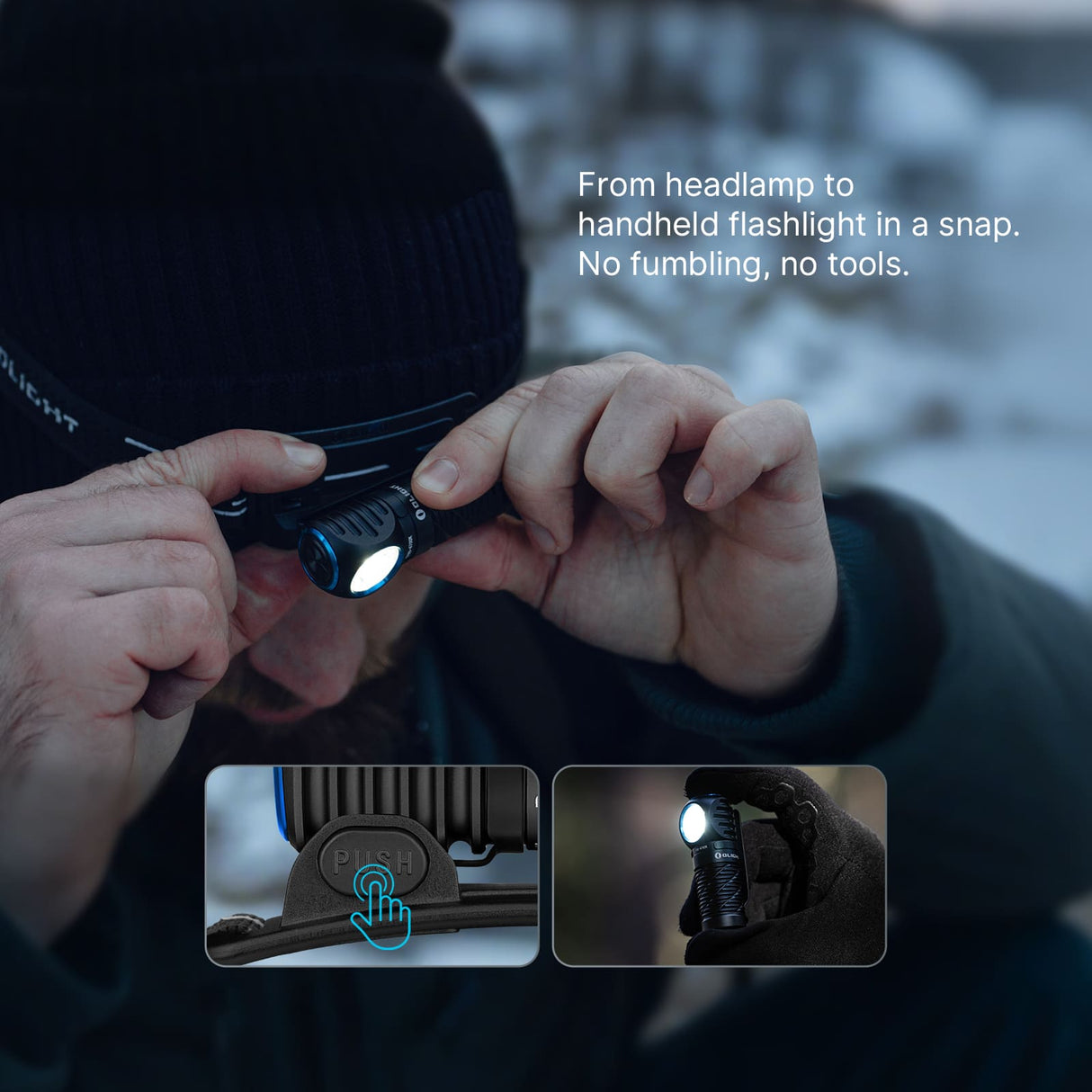 Olight Perun 3 Mini | rechargeable headlamp | 1.250 lm