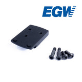 1911 [Kimber Fixed Cut] red dot mount | type S [RMSc, DPP, K-series footprint] EGW