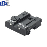 Beretta [92 96 98 M9A1] adjustable rear sight | with white dots