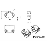 1 inch scope rings [25,4mm] | long Blaser base
