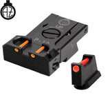 CZ P-10 organes de visée réglables avec fibre optique | type B 