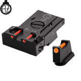 CZ P-10 organes de visée réglables avec fibre optique | type B 