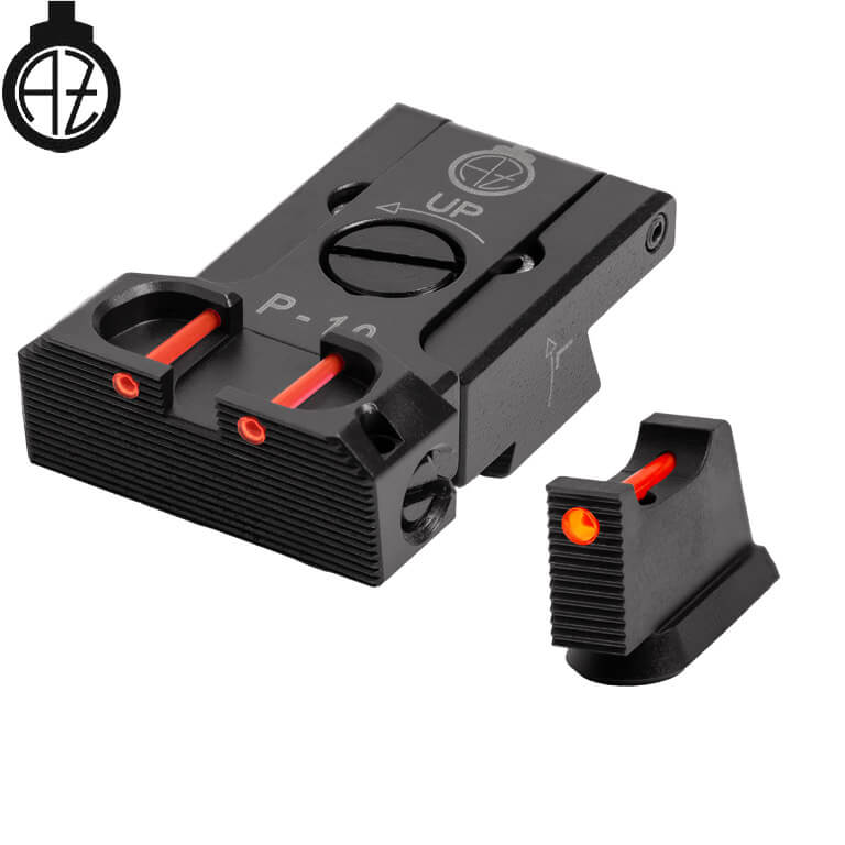 CZ P-10 organes de visée réglables avec fibre optique | type B 