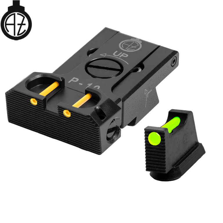 CZ P-10 organes de visée réglables avec fibre optique | type B 