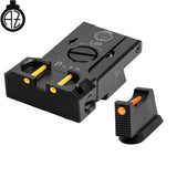 CZ P-10 organes de visée réglables avec fibre optique | type B 