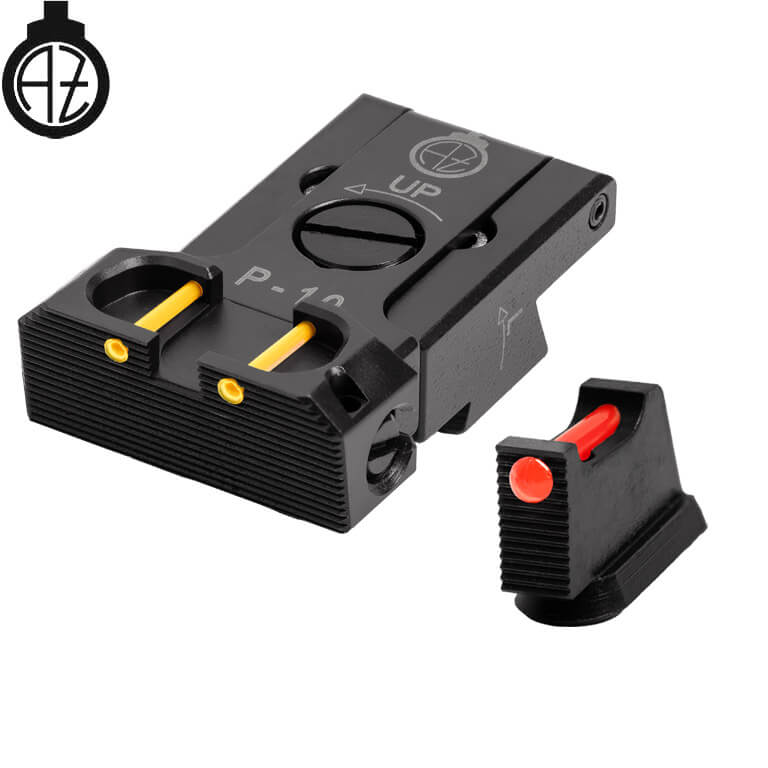 CZ P-10 organes de visée réglables avec fibre optique | type B 