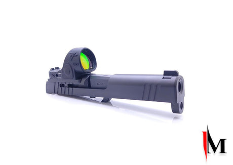 Dan Wesson DWX plaque adaptatrice with integrated hausse | Trijicon RMR empreinte