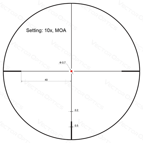 Vector Optics Forester 2-10x40SFP lunette de visée pour carabine
