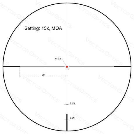 Vector Optics Forester 3-15x50SFP lunette de visée pour carabine