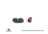 Organes de visée bas pour Glock Slimline [G42 G43 G43X G48] | avec fibre optique