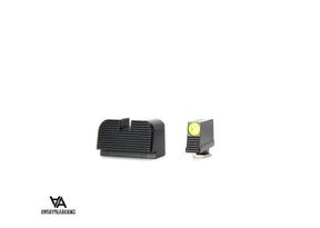 Tall sights for Glock MOS [G17 MOS G19 MOS & other] | with tritium