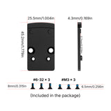 Footprint adapter | from Trijicon RMR to Shield RMSc & K-series footprint