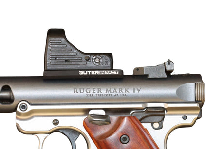 Ruger Mark III & Mark IV plaque adaptatrice | type C [RMR RTS & Docter empreinte]