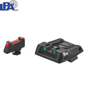 Adjustable sights for Glock [G17 G19 G26 & other] | with fiber optics