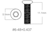 Set of screws 3pcs | 6-48x0.437’’ [T10]