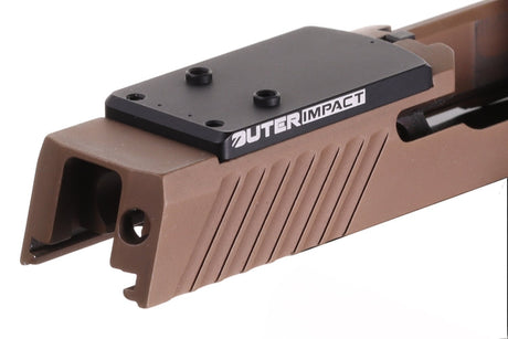 Sig P320 [models with removable rear sight] plaque adaptatrice | type S [RMSc DPP & K-series empreinte]