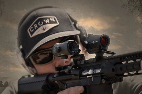 Sightmark XTM-3 Grossisseur 3x avec montage rabattable latéral LQD