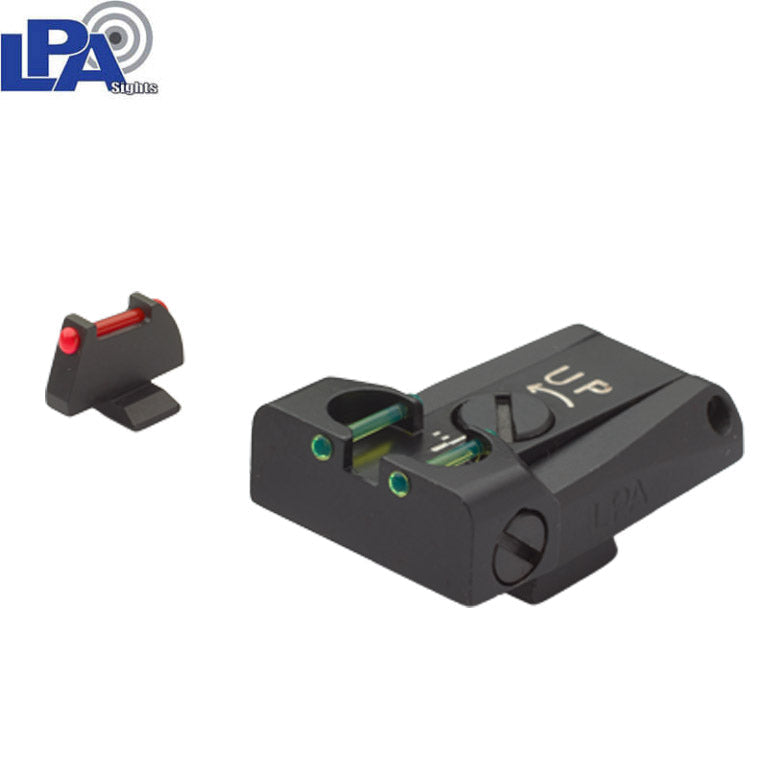 Beretta [92A1 92X 92XI 98A1 M9A3 & other] adjustable sights | with fiber optics