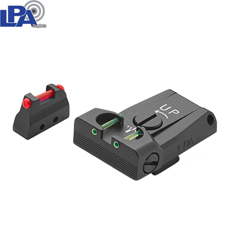 Beretta [92 96 98 M9A1] adjustable sights | with fiber optics