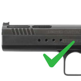 Tanfoglio [models with pre-drilled holes] red dot side mount | Trijicon RMR footprint
