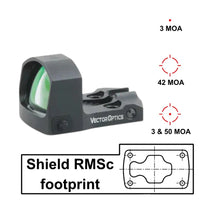 Vector Optics Frenzy-S 1x17x24 MOS Multi Reticle red dot
