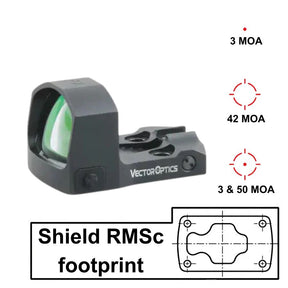 Vector Optics Frenzy-S 1x17x24 MOS Multi Reticle viseur point rouge