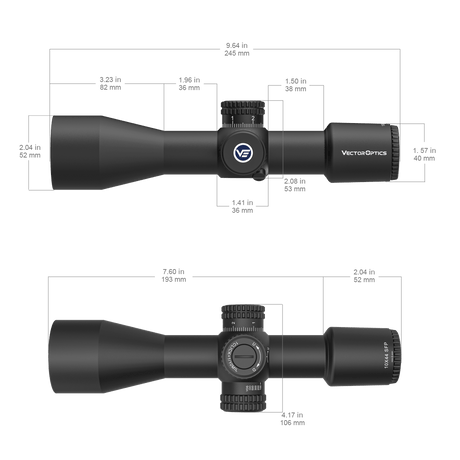 Vector Optics Veyron 10x44 SFP lunette de visée compacte