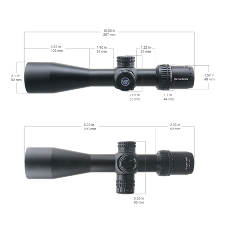 Vector Optics Veyron 4-16x44 IR First Focal Plane Illuminated lunette de visée pour carabine