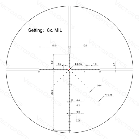 Vector Optics Veyron 2-8x32IR lunette de visée compacte pour carabine
