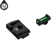 Walther PDP low sights with fiber optics | type