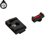 Walther PDP low sights with fiber optics | type
