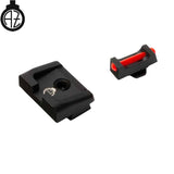 Walther PDP low sights with fiber optics | type