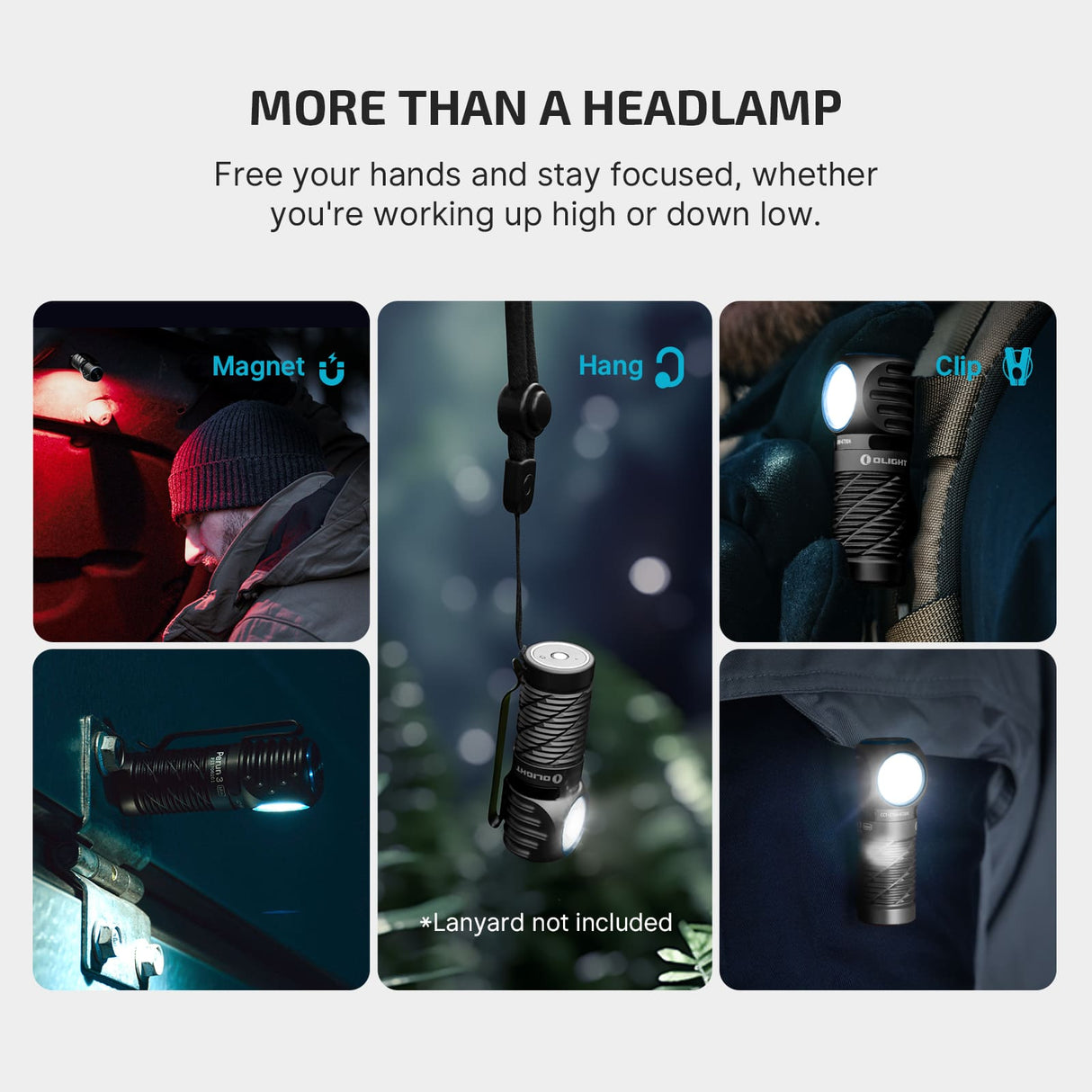 Olight Perun 3 Mini | rechargeable headlamp | 1.250 lm