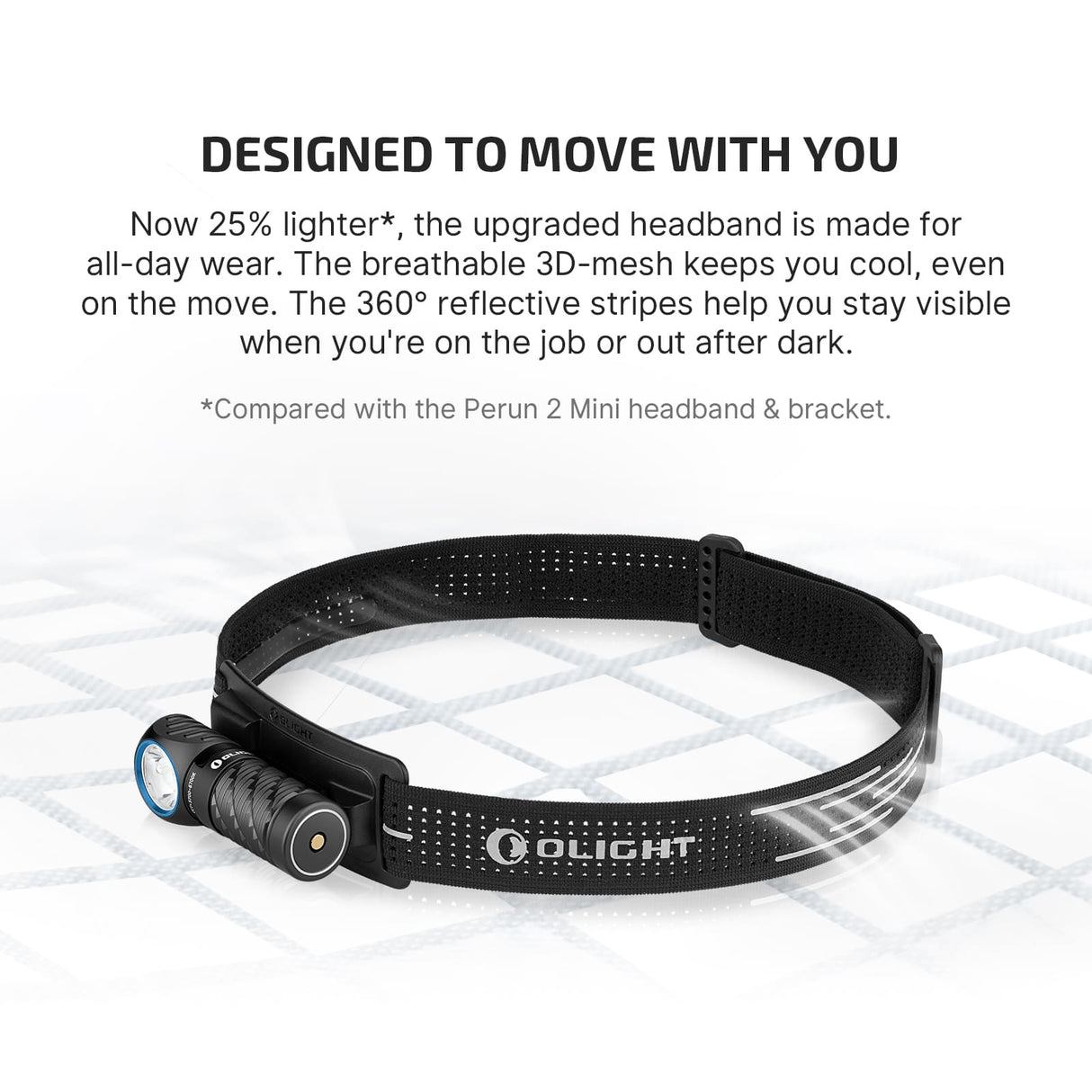 Olight Perun 3 Mini | rechargeable headlamp | 1.250 lm