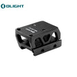 Rail Picatinny montage point rouge avec rehausse [21 mm] | Trijicon RMR empreinte