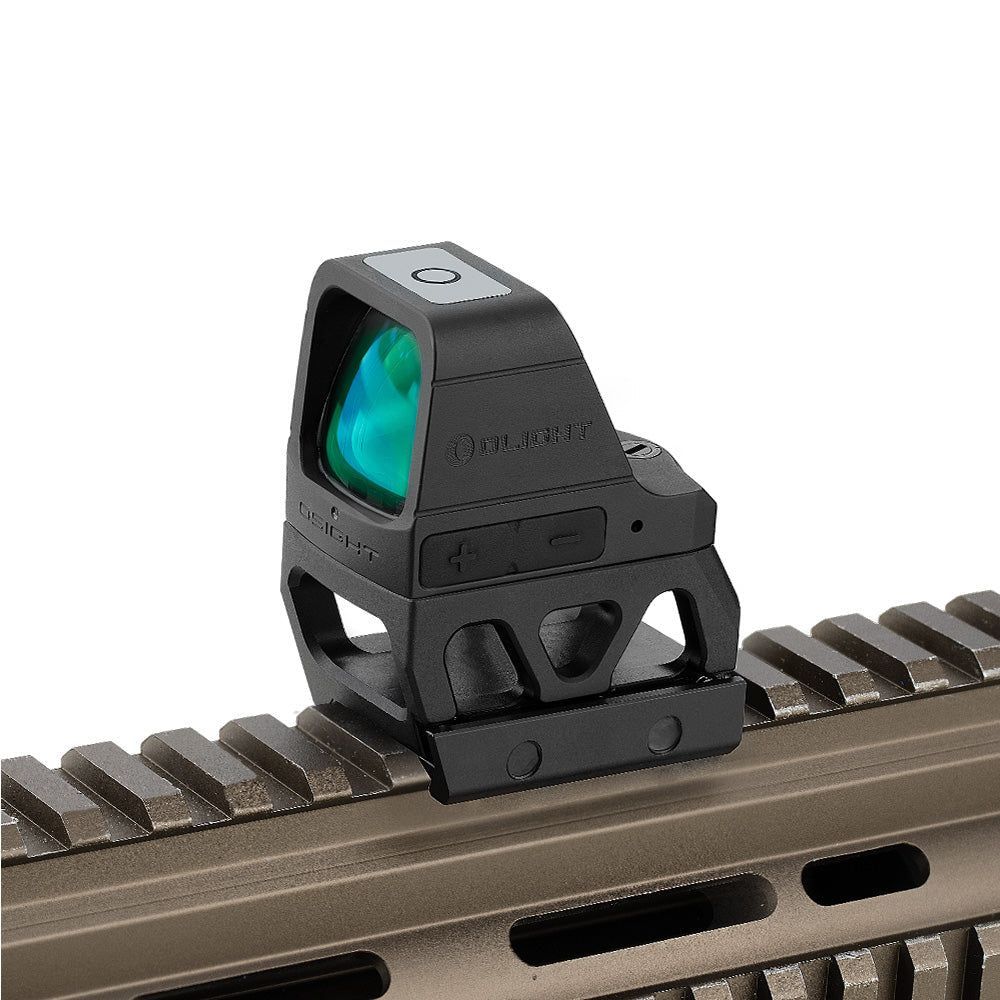 Rail Picatinny montage point rouge avec rehausse [21 mm] | Trijicon RMR empreinte