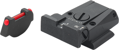 Ruger P91 - P97 organes de visée réglables | fibre optique